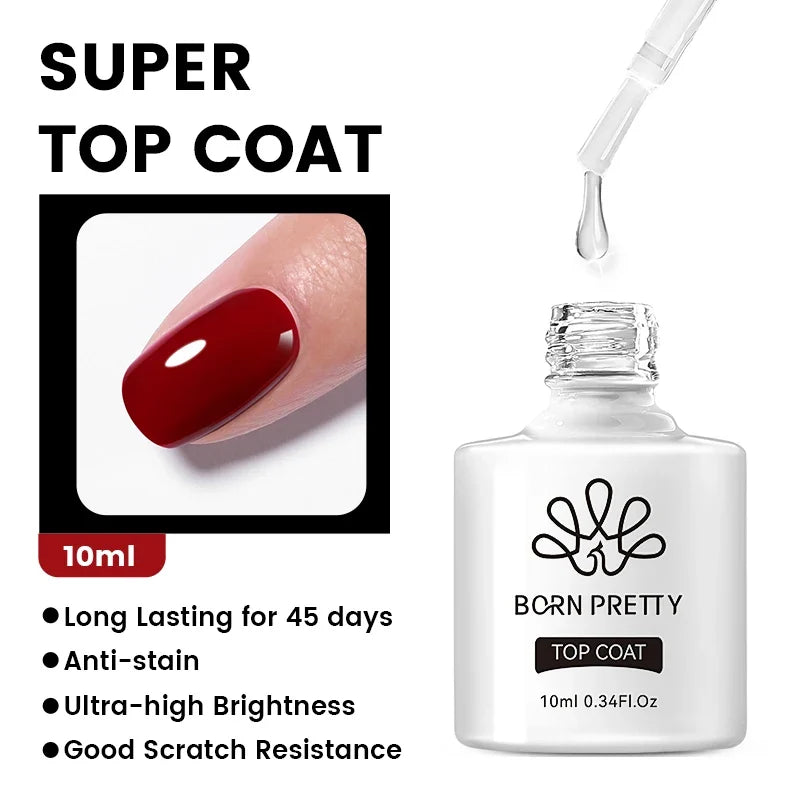BORN PRETTY 10ml Jelly Nude Gel Nail Polish 50 Colors Semi Transparent Nail Art Nail Supplies Soak off UV LED Nails Gel Varnish Tri Light Beauty