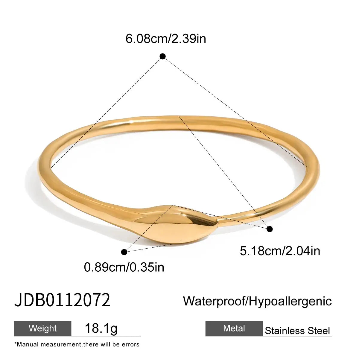 Uworld Fashion Zircon Serpentine Bracelet Ring Stainless Steel Finger Bracelet Stackable Chain Women's Accessories Party Gift Pi-Mart