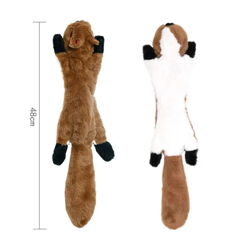 New 45cm Simulated Animal Holster No Stuffing with Squeakers Dog Chew Toy Durable Plush Crinkle Pet Squeak Toys Pet Supplies Pi-Mart