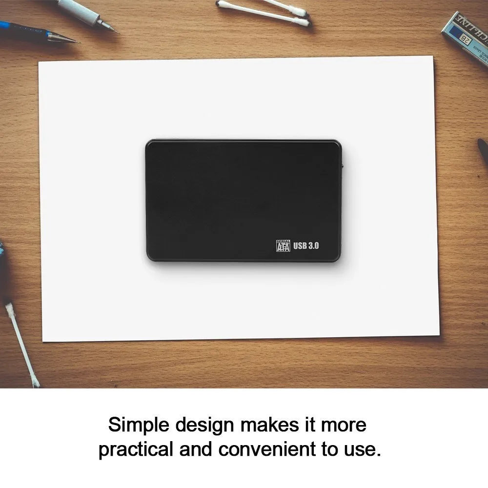 USB 3.0 HDD Enclosure 2.5" SATA HDD SSD External Hard Drive Case 5Gbps High Speed External Hard Drive Disk Box for PC Laptop PS5 Pi-Mart