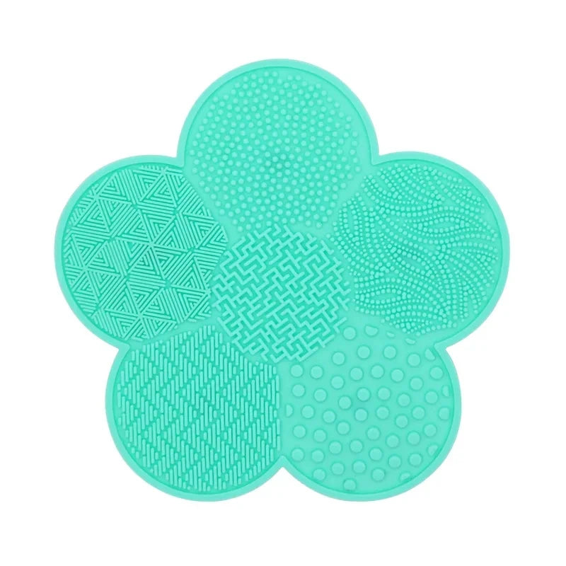 Silicone Makeup Brush Cleaner Folding Powder Puff Cleaning Bowl Eyeshadow Brushes Washing Soft Mat Beauty Tools Scrubber Box Pi-Mart