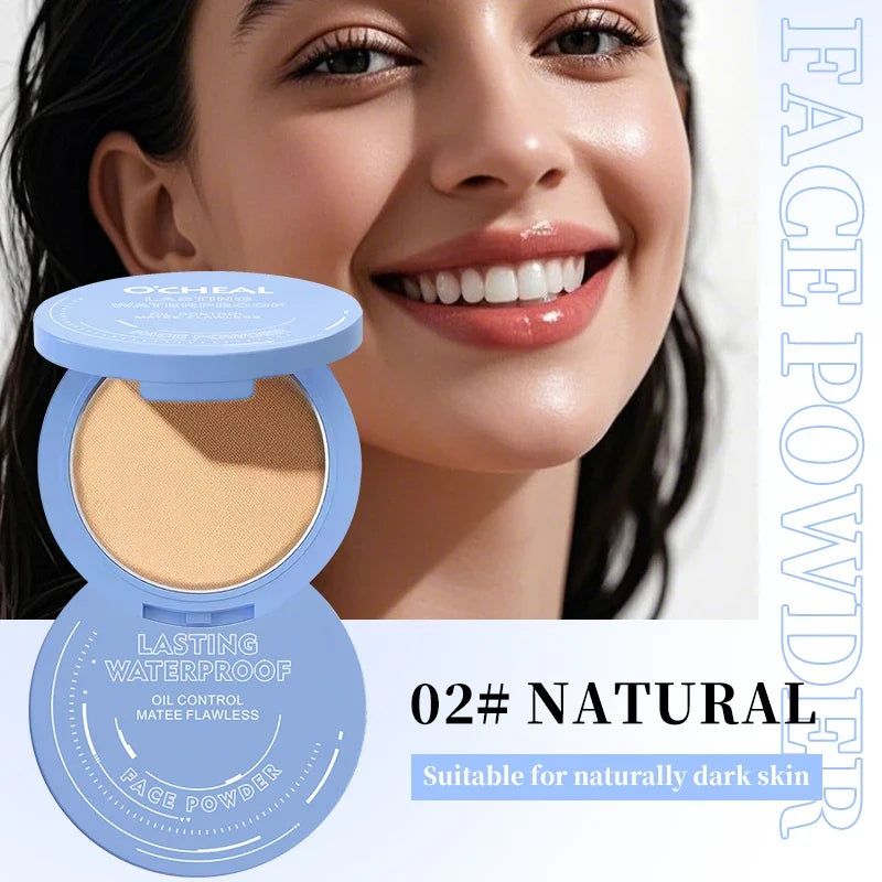 Concealer Setting Powder Compact Multi-Color Natural Drying Oil-Controlling Long-Lasting Waterproof Face Full Coverage Makeup Tri Light Beauty
