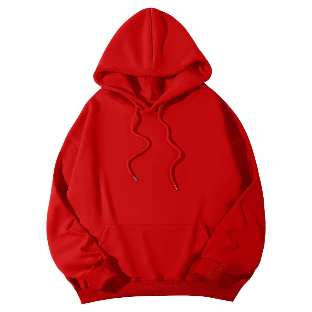 Women's Hoodies Pullover Spring Autumn Casual Hoodie 2026 Sweatshirts Solid Color Hoodies Oversize Black Sweatshirt Women Top LadyShow.Store