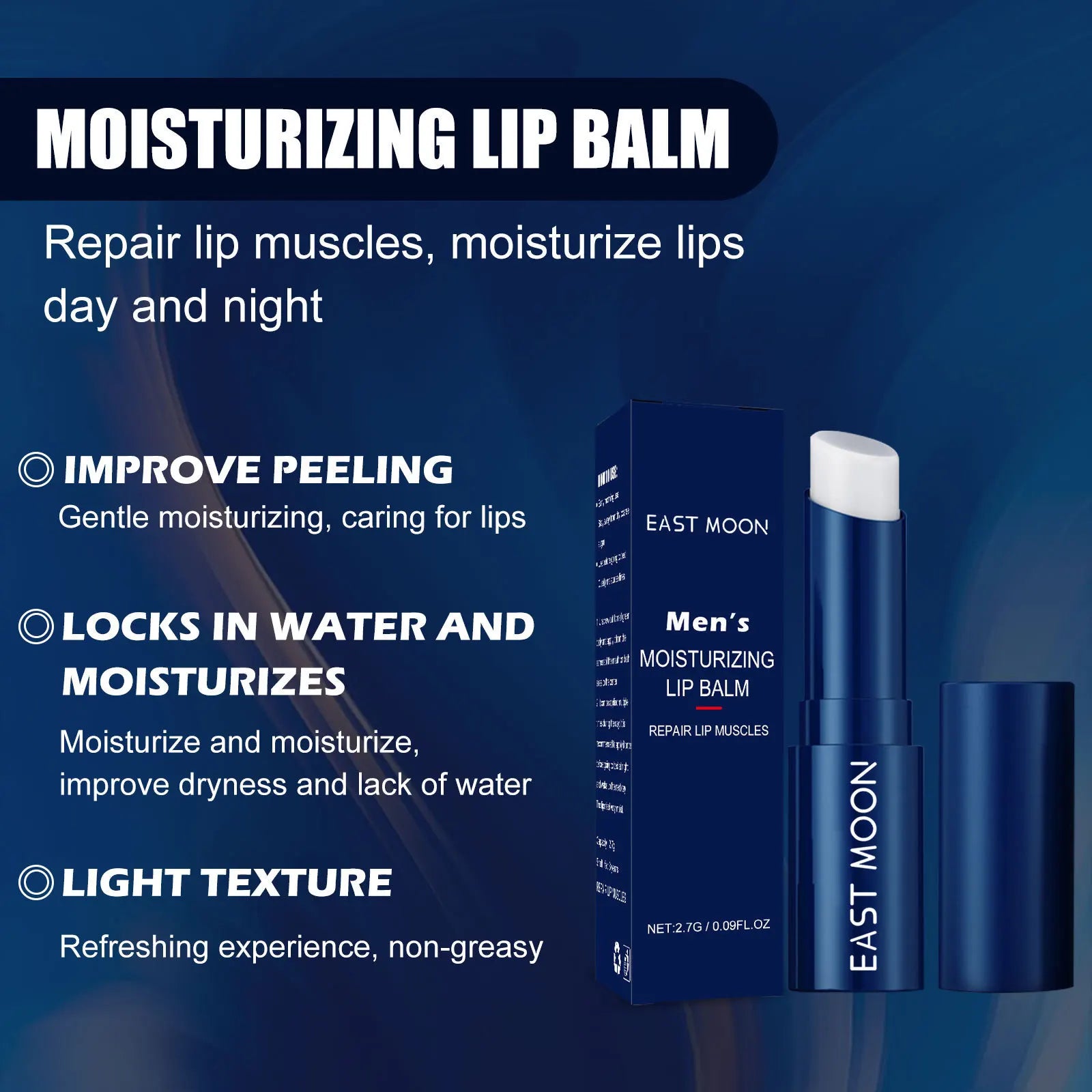 Men's Lip Balm, Exfoliating, Lip Protection, Anti-chapped Lips, Hydrating, Moisturizing, Lip Care Pi-Mart