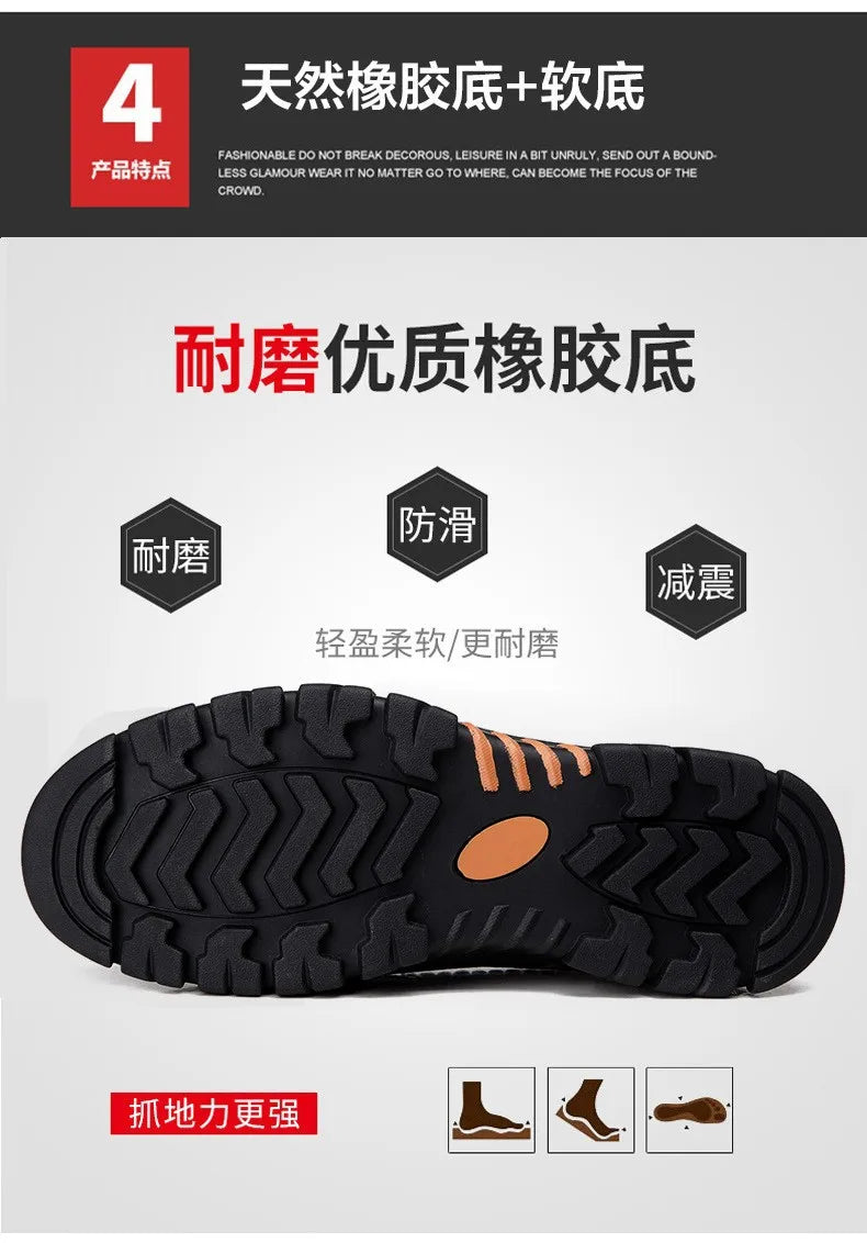 Autumn Genuine Leather Men's Casual Business Leather Shoes Lightweight Breathable Anti Slip Casual Leather Shoes Men Shoes Pi-Mart