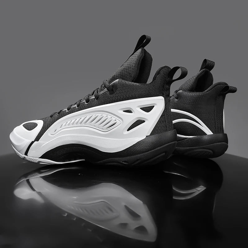 Men's Basketball Shoes Breathable Cushioning Non-Slip Wearable Runing Shoes Gym Training Athletic Basketball Sneakers for Men Pi-Mart