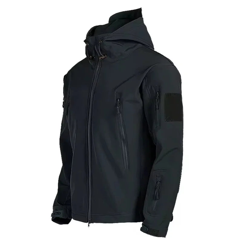 Military Shark Skin Soft Shell Jackets Men Tactical Windproof Waterproof jacket men Army Combat Jackets Mens Hooded Bomber Coats Pi-Mart