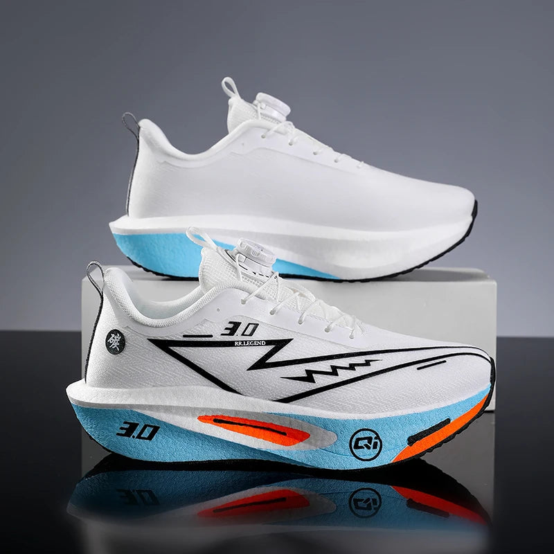 2026 Running Shoes Carbon Board Marathon Men Sports Breathable Lightweight Women's Comfy Athletic Antiskid Sneakers Casual New Pi-Mart