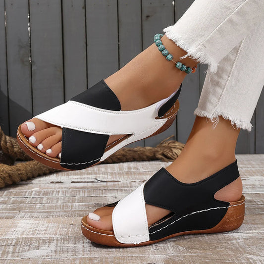 Summer Shoes Women Sandals Plus Size Walking Shoes Casual Women Shoe Wedge Sandals Ladies Party Female Footwear Women Sandal LadyShow.Store