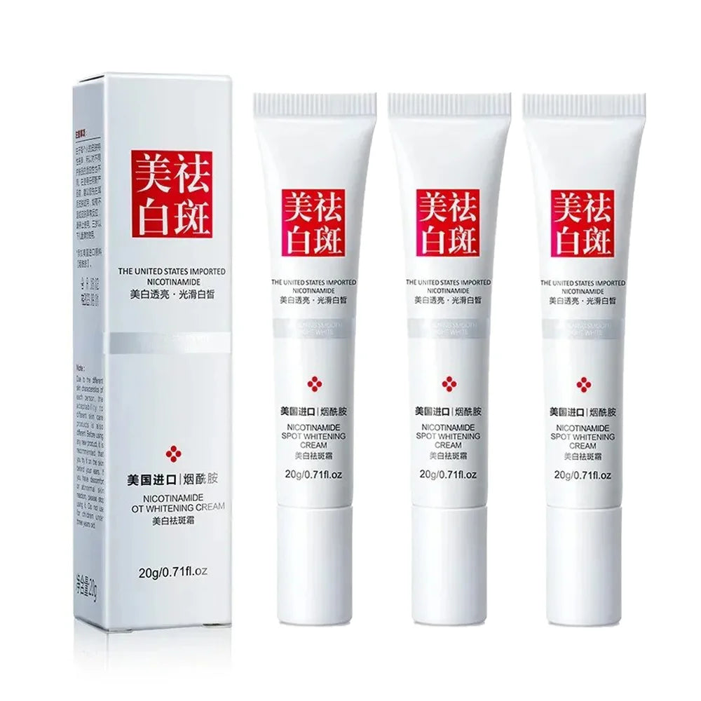 1/3/5pcs Fades Freckle Dark Spots Face Cream Niacinamide Whitening Cream Vitamin E Improve Dullness Fast Brighten Nourish Skin Pi-Mart