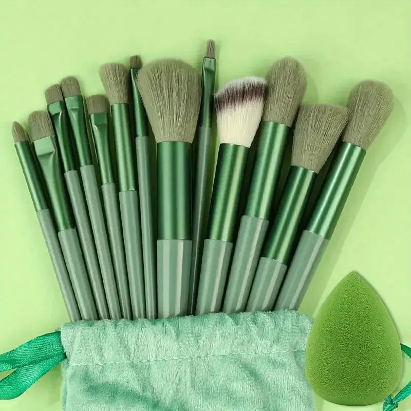 Professional Makeup Brush Set - Soft Fluffy Kabuki & Blending Brushes for Foundation, Powder, Eyeshadow | Beauty Tools Kit LadyShow.Store
