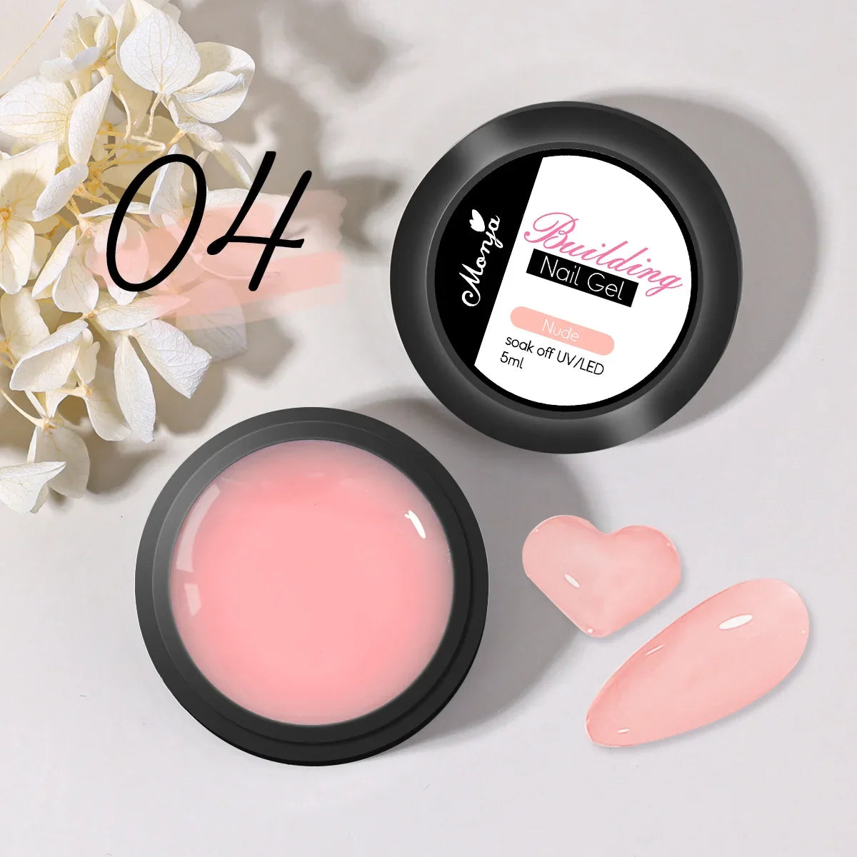 1 Jar White 3D Shaping Carving Non Stick Hand Extension Gel Nail Polish For Flower DIY Nail Art Extension Acrylic Nails Tools Tri Light Beauty