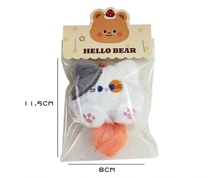 Cute Plush Cat Doll Pendant Girl Backpack Doll Pendant Couple Bag Keychain Decorative Gift Pi-Mart