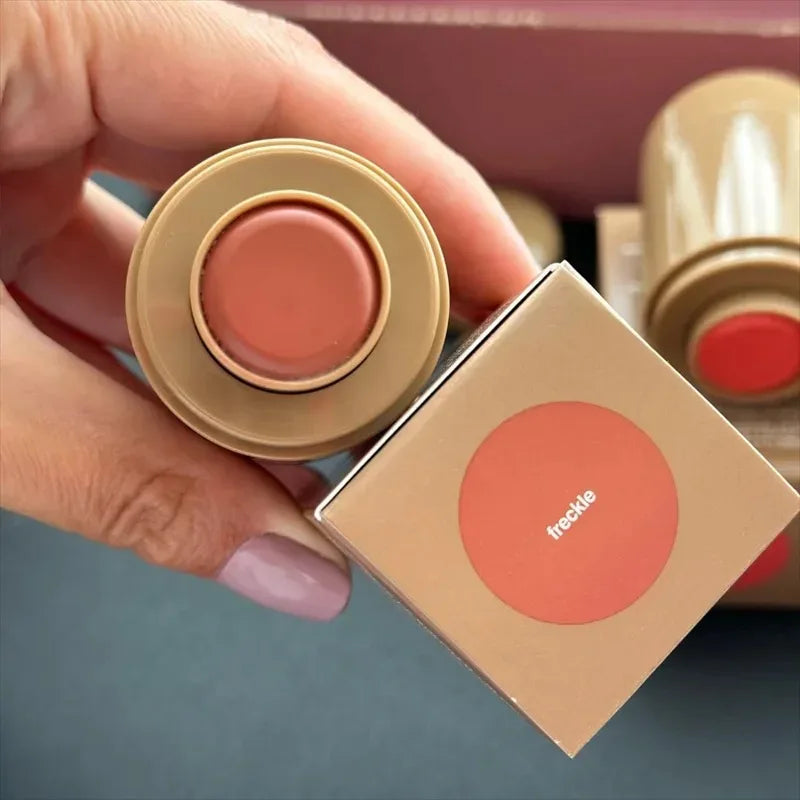 Rhod Pocket Blush LIP Stick Lip And Cheek Hydrating Stick Natural Rouge Powder Blush Cream Lipstick Cheek Easy To Apply Color LadyShow.Store