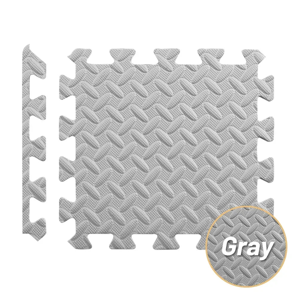 4~20Pcs Puzzle Fitness Mat, Eva Interlocking Foam Floor Tiles for Home Gym, Home Gym Equipment Mat, Non-Slip Floor Mat for Kids Pi-Mart
