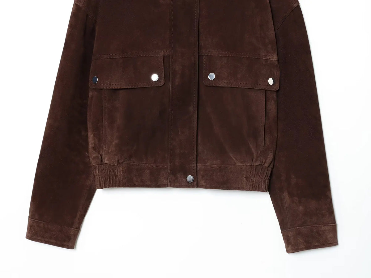 Women's Autumn Jackets 2025 New Fashion Big Pocket Elegant Women's Slim Warm Jackets Autumn Street Chic Young Student Coats Pi-Mart