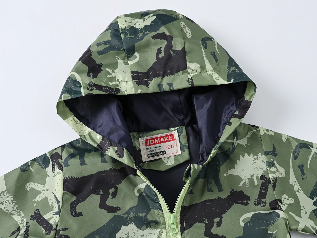 Spring and Autumn hooded thin jacket, fashionable and versatile, suitable for boys aged 1-7 Pi-Mart