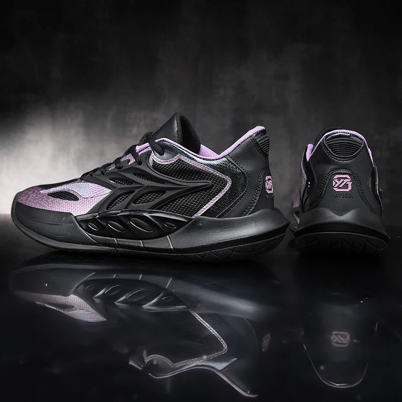 Men's Basketball Shoes Breathable Cushioning Non-Slip Wearable Runing Shoes Gym Training Athletic Basketball Sneakers for Men Pi-Mart