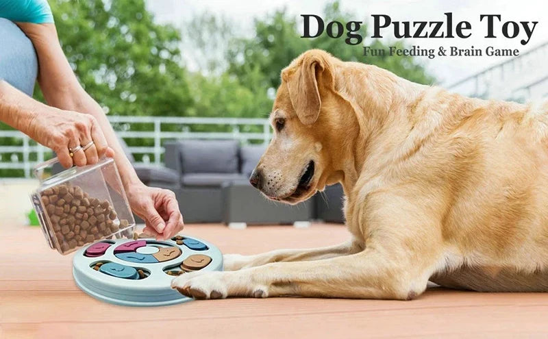 Dog Puzzle Toys Slow Feeder Interactive Increase IQ Food Dispenser Non-Slip Slowly Eating Bowl Cat Dogs Food Games Pi-Mart