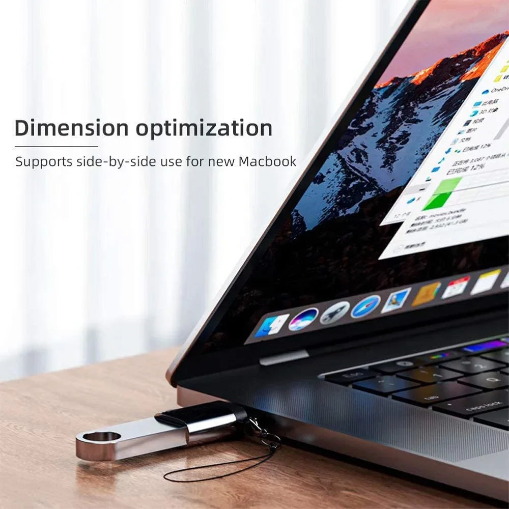 2PCS USB 3.0 To Type C OTG Charger Adapter Connector Type-C to USB Male To Type-c Adapt Converter for PC MacBook Car USB ipad Pi-Mart