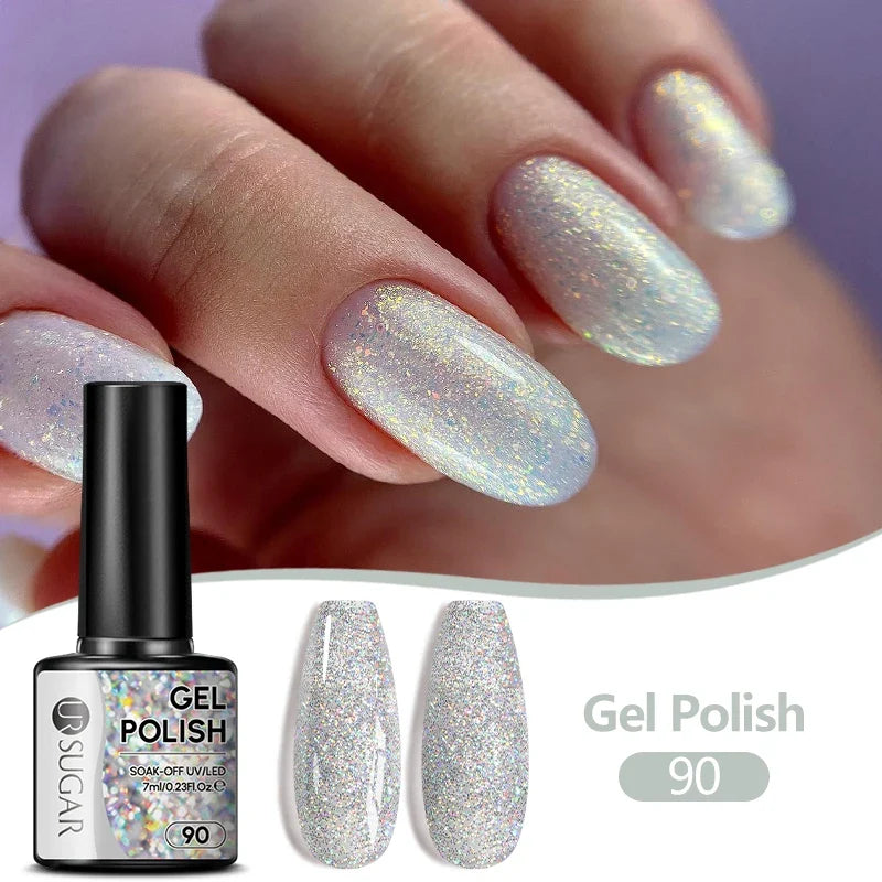 UR SUGAR 7ML Nail Gel Fresh Macaron 107 Colors All For Manicure Semi Permanent Soak Off LED UV Long-Lasting Nail Art Varnish Tri Light Beauty
