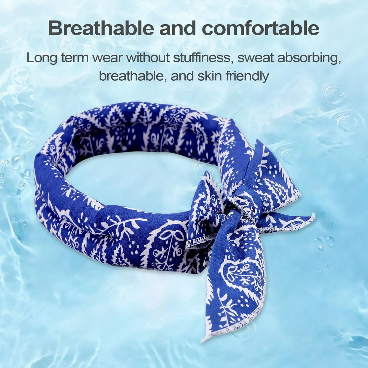 Pet Cooling Scarf Cute Dog Cooling Bandana Adjustable Fast Cooling Cat Cooling Ice Scarf Reusable Cat Collar Pet supplies Pi-Mart