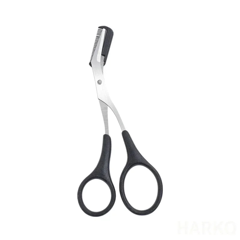 Eyebrow Trimmer Scissor Beauty Products for Women Eyebrow Scissors with Comb Beauty Scissors  Stainless Steel Makeup Accessories Tri Light Beauty