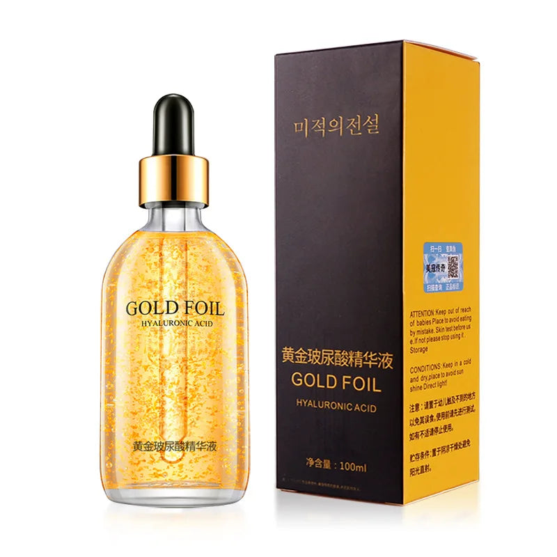 24K Gold Hyaluronic Acid Serum for Face Anti-wrinkle Anti-aging Brightening Moisturizing skincare Facial Serum Essence Face Care Pi-Mart