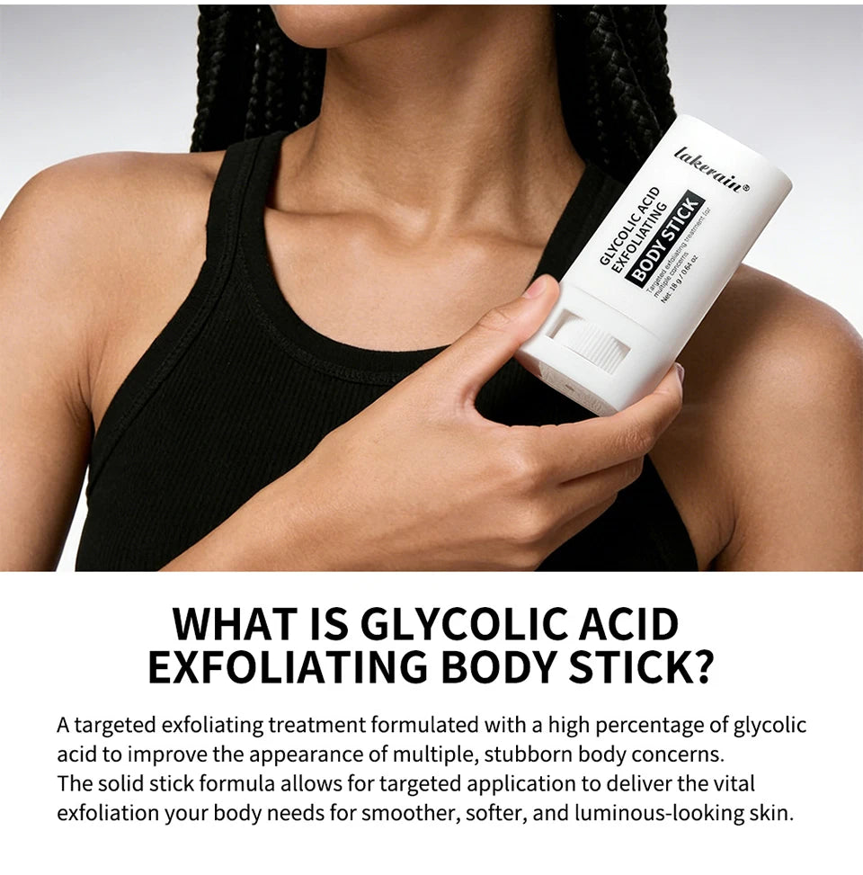 Glycolic Acid Exfoliating Body Stick Multiple Concerns Delivers Deep Effective Exfoliation Nourishing Moisture Deep Hydration Pi-Mart