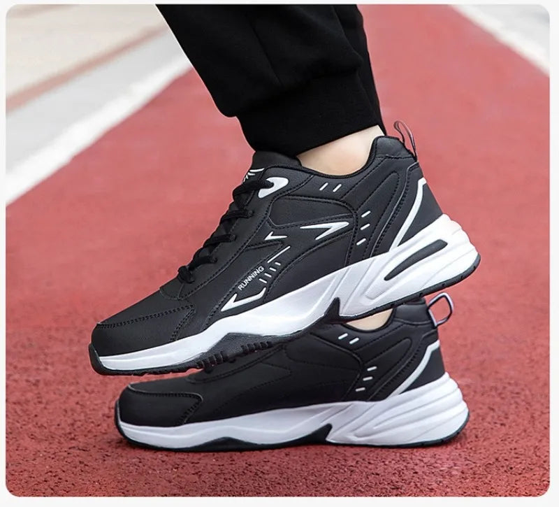 Autumn New Men Microfber Running Shoes Luxury Brand Men Shoes School Student Air-cushion Sneakers Fashion Man Casual Shoes 35-48 Pi-Mart