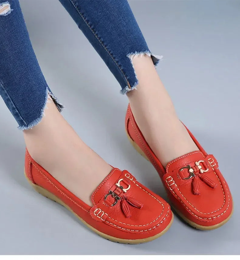 Women Shoes Slip On Loafers For Ballet Flats Women Moccasins Casual Sneakers Zapatos Mujer Flat Shoes For Women Casual Shoes Pi-Mart