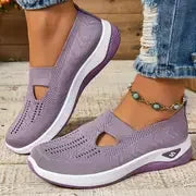 Women's Shoes, Casual Sports Shoes, Solid Color Breathable Sports Soft-Soled lightweight Walking Shoes, Low-Top Knitted Casual S LadyShow.Store