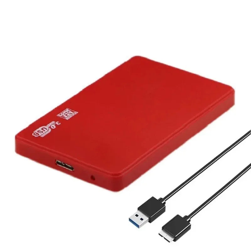 USB 3.0 HDD Enclosure 2.5" SATA HDD SSD External Hard Drive Case 5Gbps High Speed External Hard Drive Disk Box for PC Laptop PS5 Pi-Mart