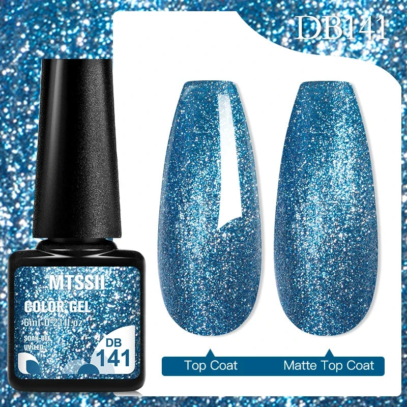 Mtssii 6ML Chocolate Color Gel Nail Polish Brown Semi Permanent UV Gel Autumn Winter Popular Soak Off Nail Art Gel Varnishes Tri Light Beauty