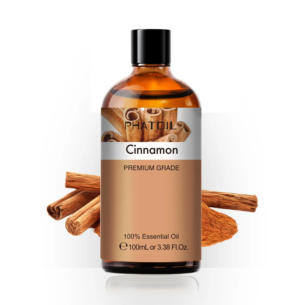 100ML Pure Natural Essential Oils Diffuser for Skin Care Rose Orange Lemon Lavender Rose Geranium Chamomile Avocado Aroma Oil Pi-Mart