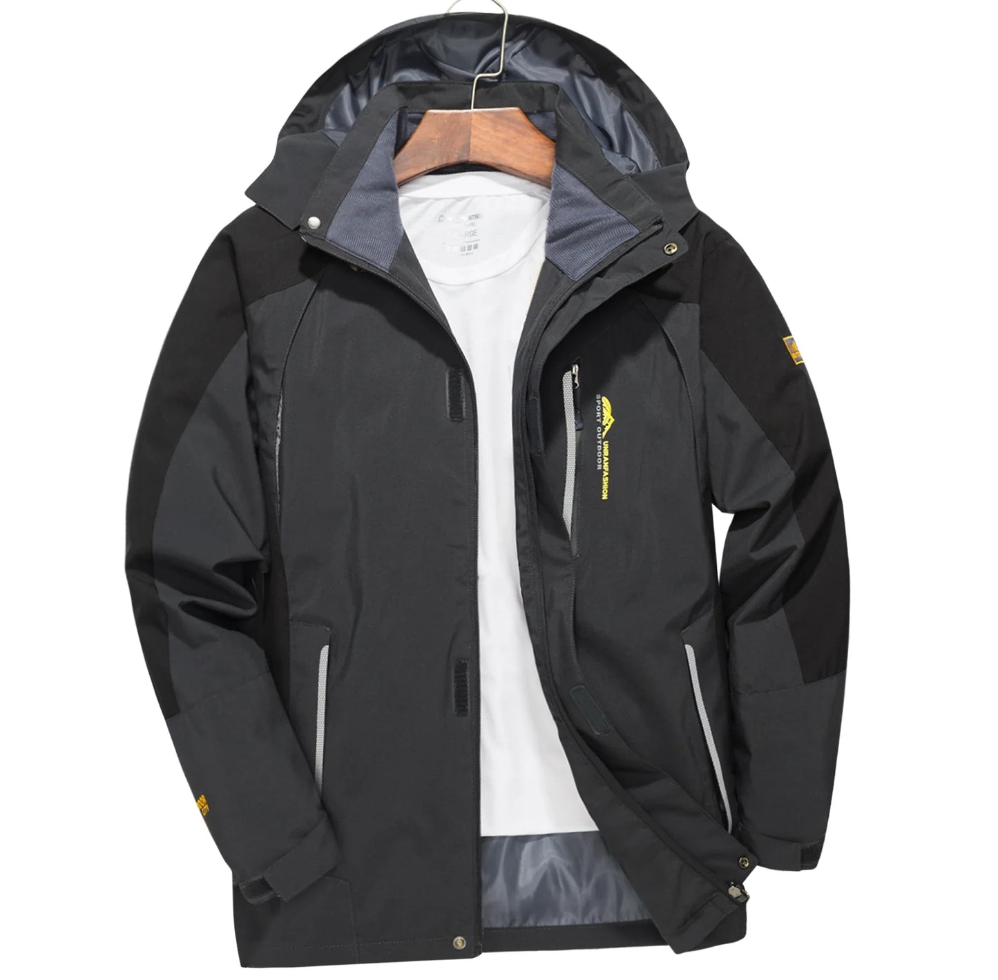 Men's Waterproof Hiking Jacket Large Size Windproof Windbreaker Camping Hunting Running Trekking Fishing Coat Men Outdoor LadyShow.Store