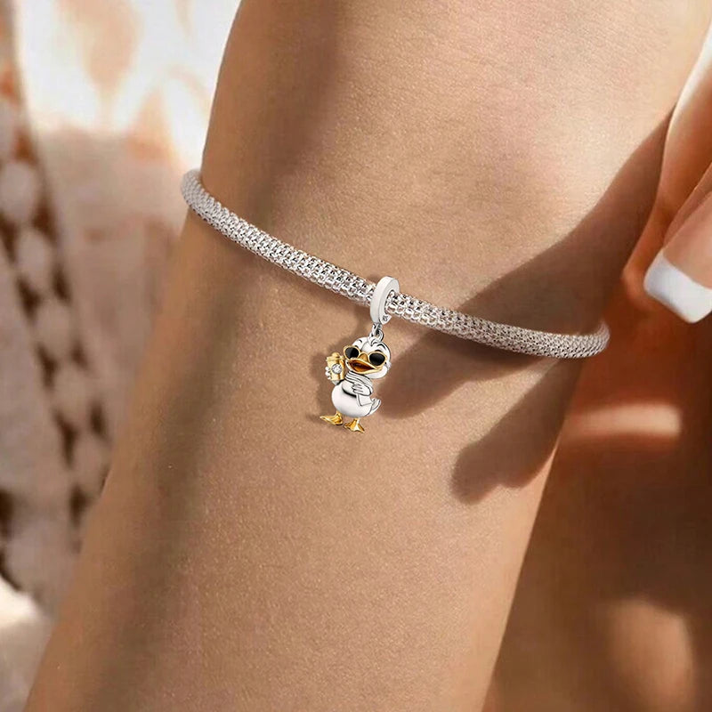 925 Sterling Silver Sunglasses Duck Puppy Cooking Mouse Bead Diy Bracelet Bangle Making Gift Of High Quality Fine Jewelry Pi-Mart
