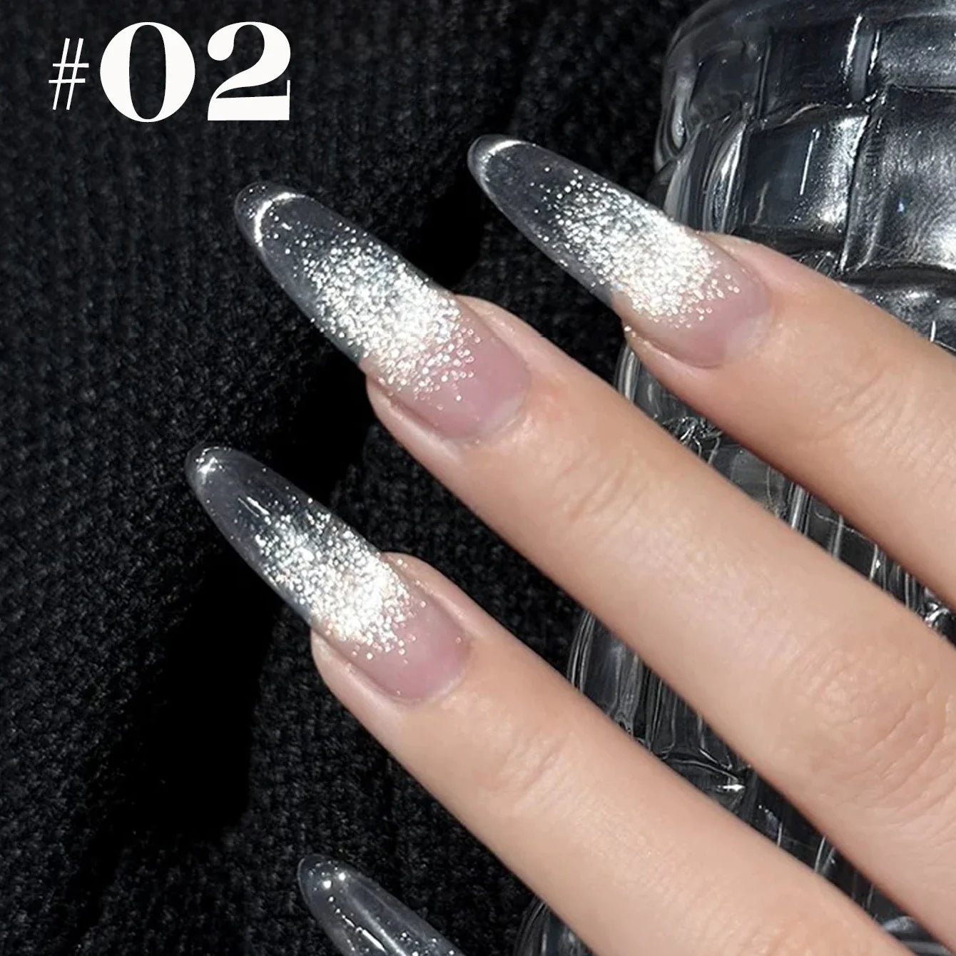 1-12pcs WS Hot Style Non-gray Universal White Cat Eye Gel Nail Polish Super Flash White Glass Bead Nail Art Nail Suppies Tri Light Beauty