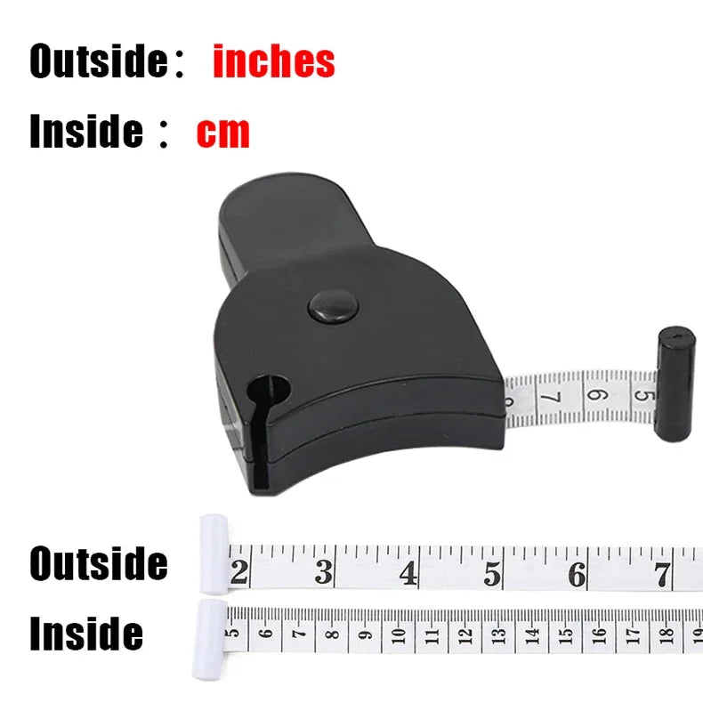 Portable Fitness Telescopic Health Tape Measure With Handle Torch Y-shaped Tape Measure Waist Circumference Tape Measure Pi-Mart
