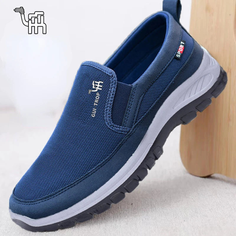 2026 Men Casual Shoes Breathable Soft Bottom Sneakers Men Non-Slip Walking Shoes Comfortable Slip-On Men Loafers Tenis Masculino Pi-Mart