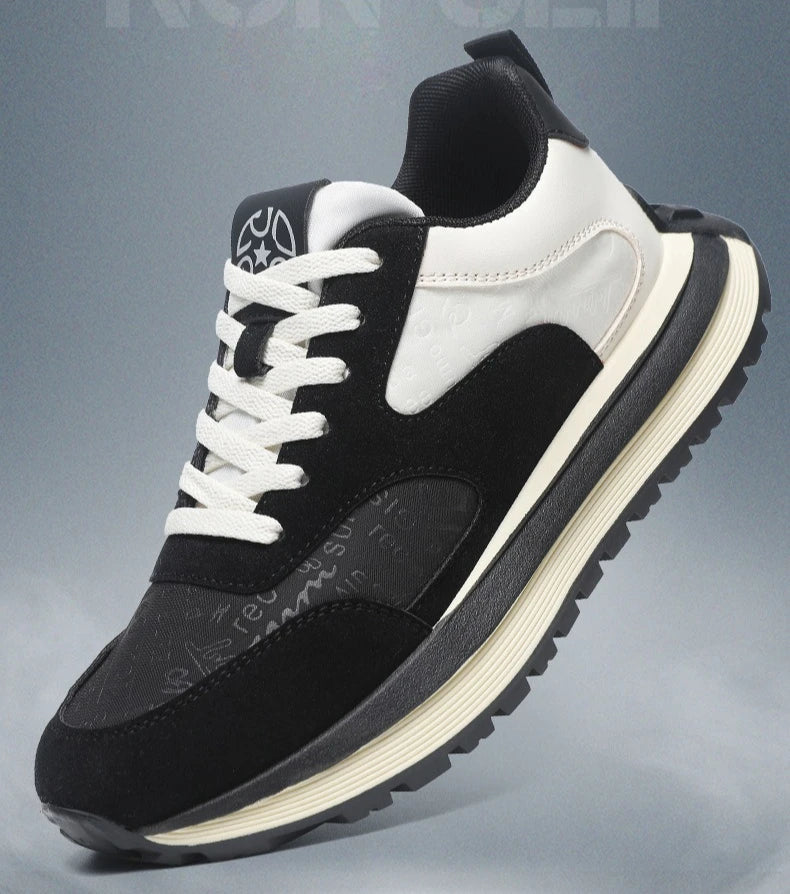 Men Shoes 2025 Spring Autumn New Fashion Comfortable Height Increase Casual Running Shoes Breathable Non Slip Platform Sneakers Pi-Mart