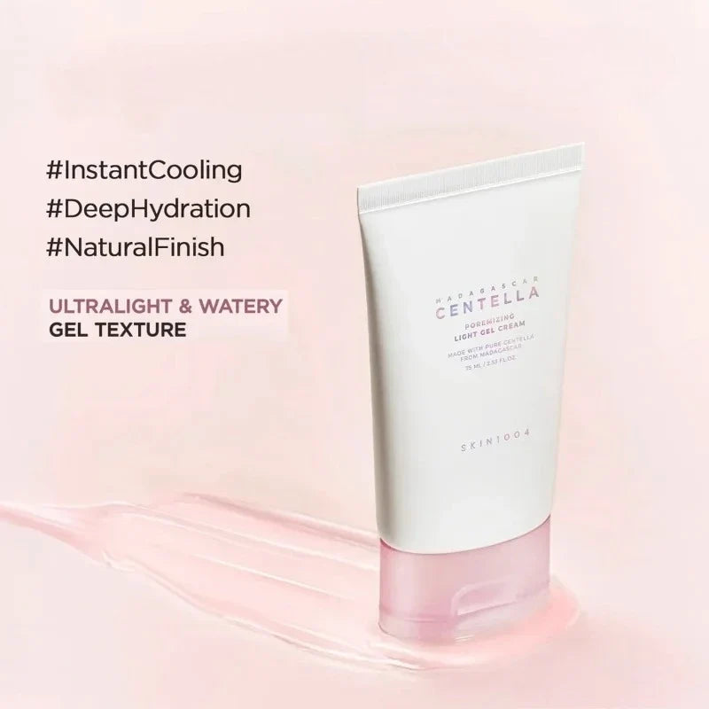 Korean Centella Pink Poremizing Light Gel Cream Pores Care Deep Hydration Facial Creams Skincare Beauty Products 75ml Tri Light Beauty
