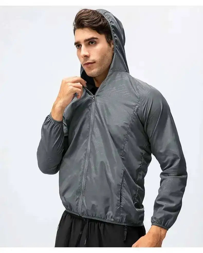 Fishing Rain Wind Breaker Coat For Men Women Waterproof Jacket Hiking Climbing Clothes Sun Protection Quick Dry Rain Coat Pi-Mart