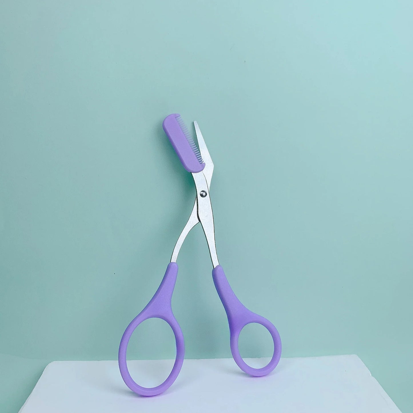 Eyebrow Razor Scissor  Stainless Steel Safe Anti-scratch Trimmer for Beginners Crescent Sharp Beauty Tool Multi-color Tri Light Beauty