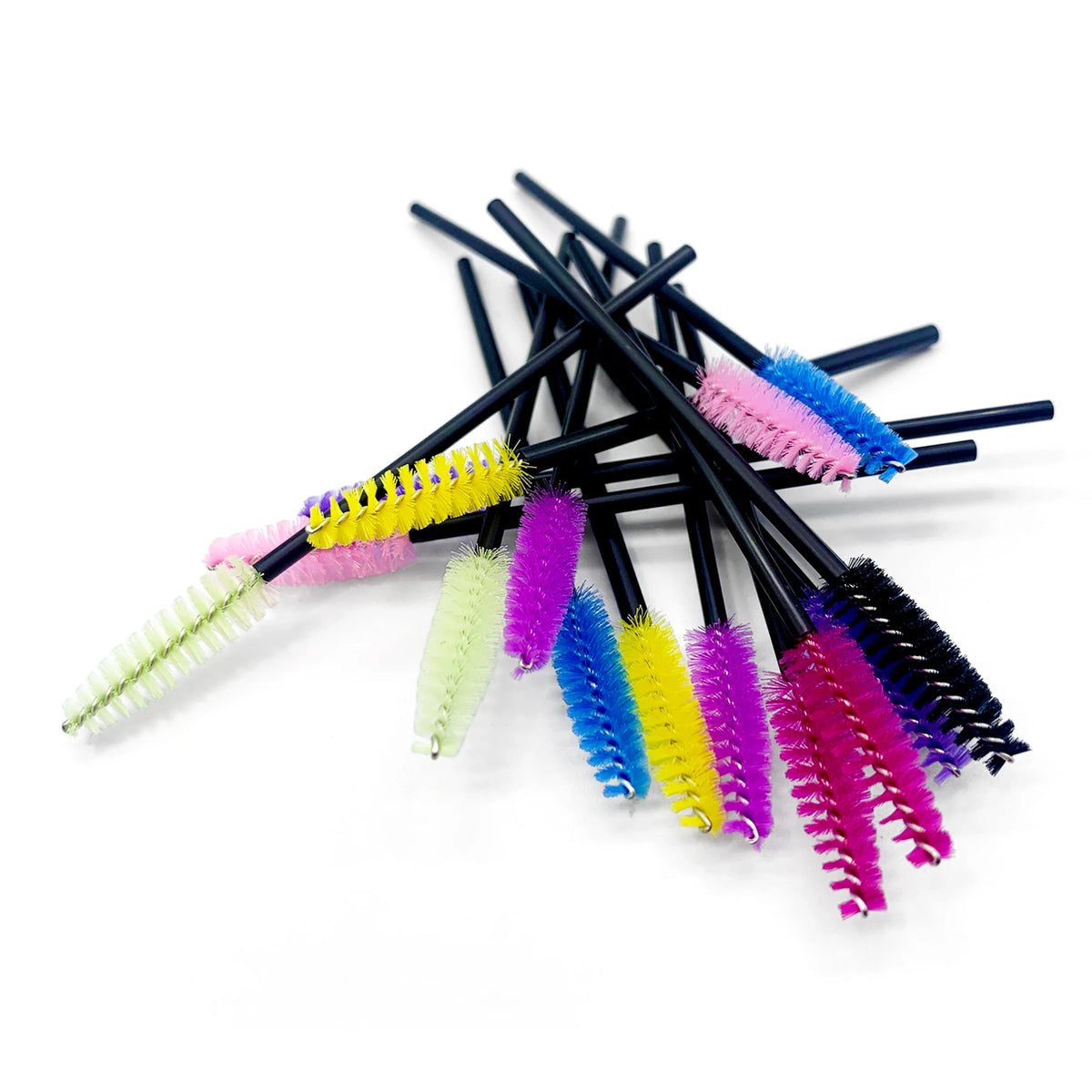 Disposable Eyelashes Brushes Crystal Diamond Handle Lash Brush Eyebrow Mascara Wands Eyelash Extension Supplies Makeup Tools Pi-Mart