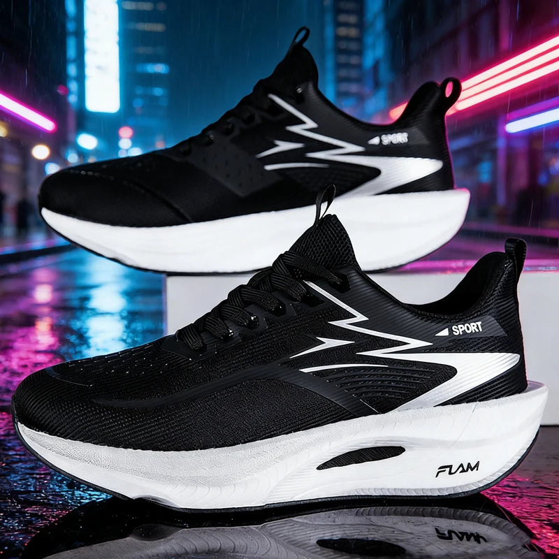 Marathon Sneakers Men Running Shoes Anti-slip Comfortable Racing Carbon Board Training Mesh Tennis Shoes Casual for Women 2026 Pi-Mart