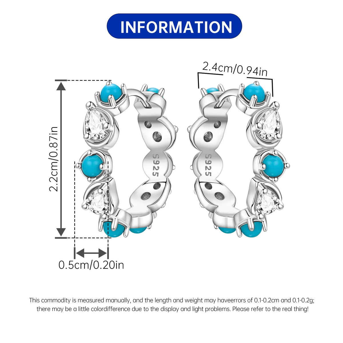 PANPOKI S925 Sterling Silver Purple Zircon Series Earrings Hoop Earrings For Women Jewelry Original Party Trendy Gifts Pi-Mart