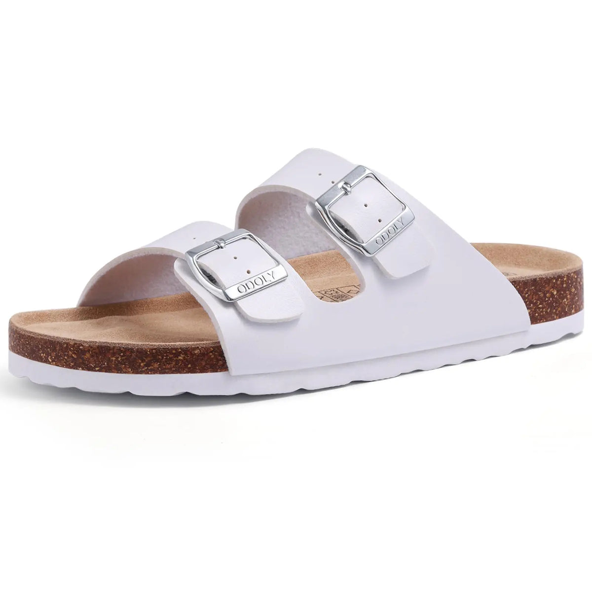 Comwarm Buckle Clogs For Women Men New Genuine Suede Clogs with Arch Support Soft Cork Footbed Mules Fashion Thick Beach Sandals Pi-Mart