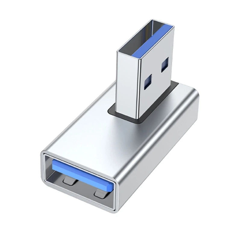 90 Degree Left Right Up Down Angled USB 3.0 A Male to Female Extension Connector Adapter for Laptop PC USB Chargers Converter Pi-Mart