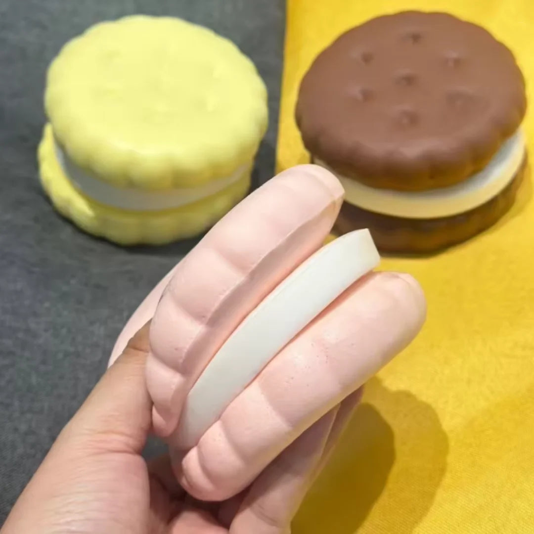 Squishy Simulated Cake Squeeze Toy Stress Relief Slow Rising Sensory Fidget Toys for Anxiety ADHD Autism Adults ASMR Fun Pi-Mart